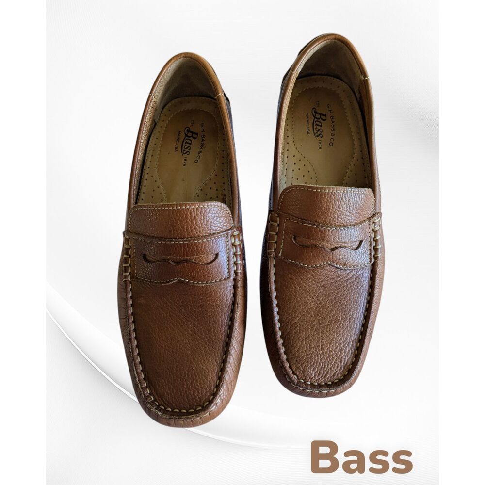 G.H. Bass & Co. "Bass Monte" Soft Leather Driving Loafers  Sz 9M